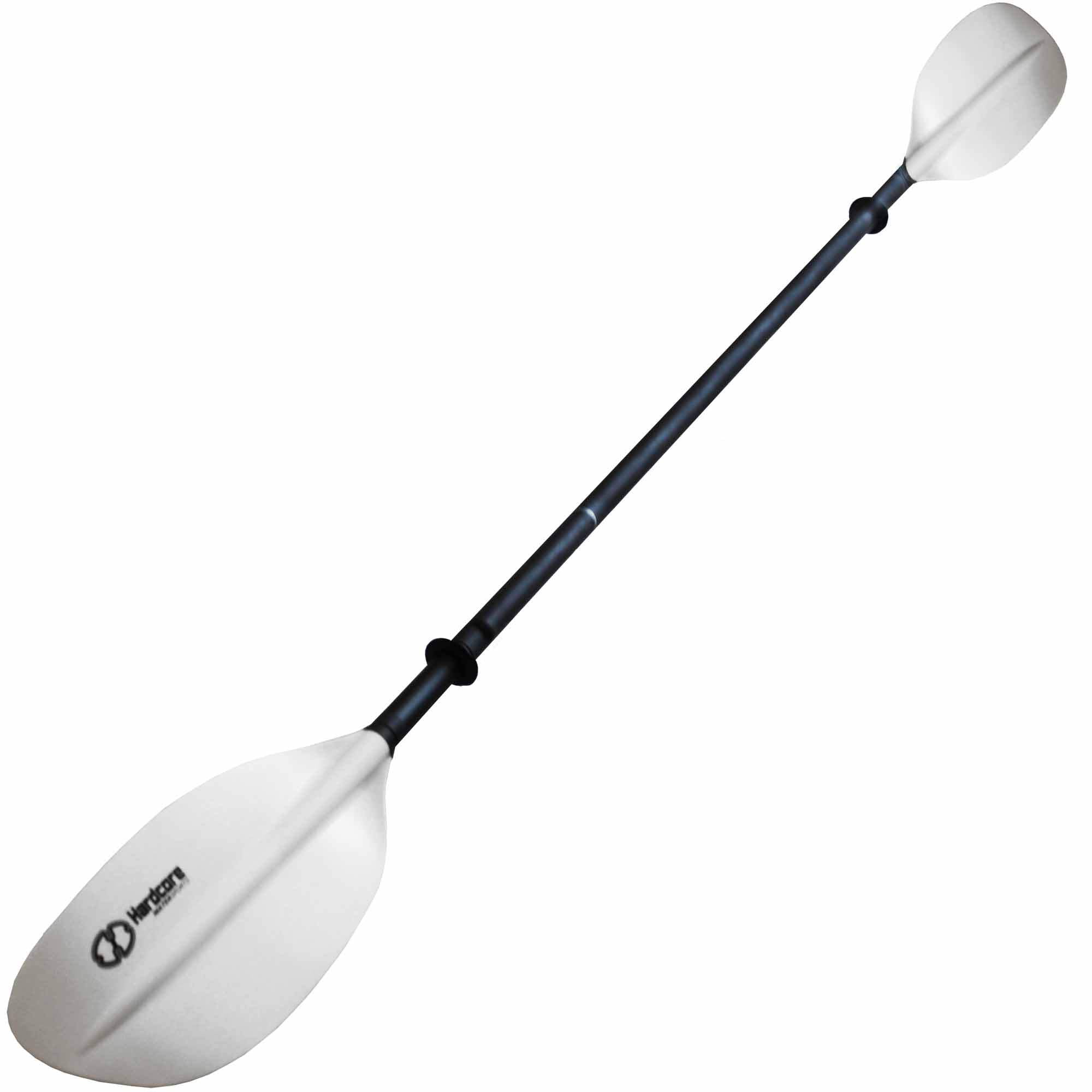 Hardcore Water Sports 175 Cm. Kayak Paddle Curved Blade 2-pc with Aluminum Shaft (Yellow)