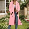 thumbnail image 2 of Winter Oversized Outerwear Jackets New Zip up Hoodies for Women Oversized Long Hooded Sweatshirts Casual Long Sleeve Fall Jackets Coat Pinky XXL, 2 of 4