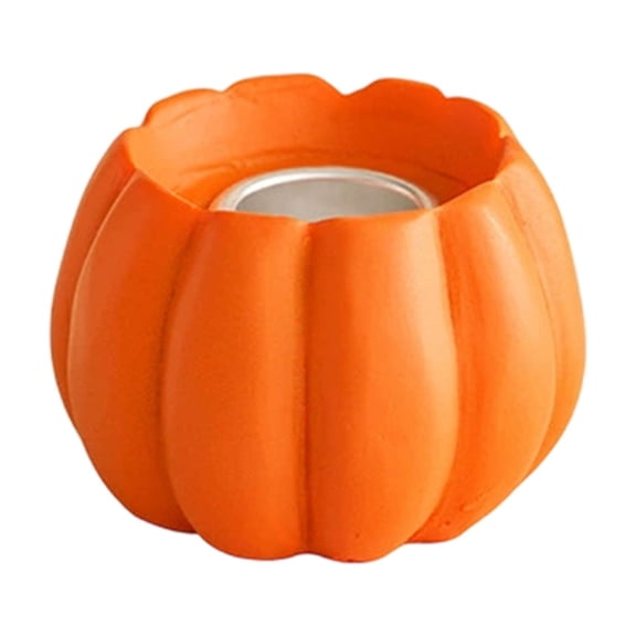 Pumpkin Candlestick Holders,Taper Candle, Tealight & Votive Candle Holders, Dining Table Decor, Shelf Decor