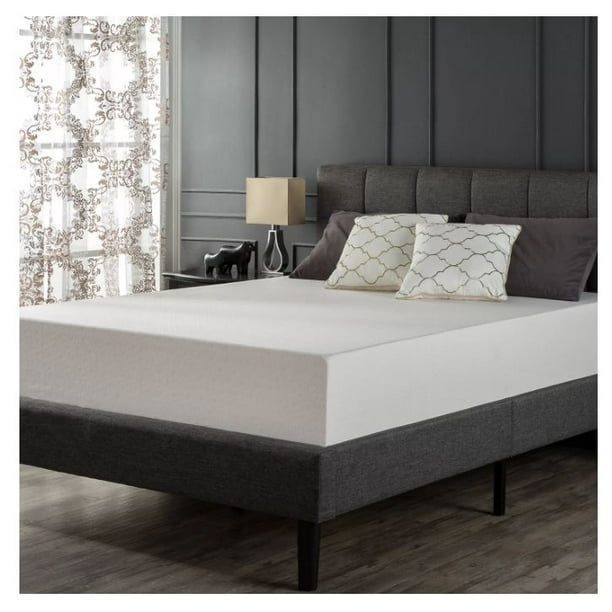 Zinus Night Therapy 12 Classic Green Tea Memory Foam Twin Mattress Com Zinus Night Therapy 12 Classic Green, Blackstone Set 12 Memory Foam King Mattress And Platform Bed