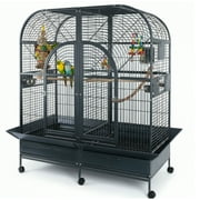 64x32 Double Macaw Cage with Removable Divider 6432 Black