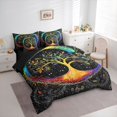 thumbnail image 3 of Manfei Rustic Plant 7-Piece Twin Bedding Sets,Tree Of Life Bedding Comforter Set,bohemian Exotic Style Sheet Sets For Teens,Breathable Home Decor Reversible, 3 of 8
