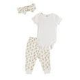 thumbnail image 2 of Chick Pea Baby Girl 3 PC Jogger Set, Sizes Newborn-9 Months, 2 of 3