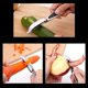 thumbnail image 4 of 2-Piece Vegetable Peeler, Stainless Steel, Stainless Steel Serrated Curved Blade Soft Skin Peeler, Thrifty, 4 of 4