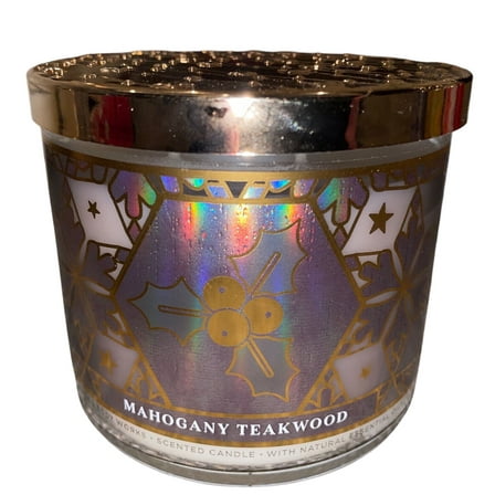 Bath and Body Works Mahogany Teakwood Scented 3-Wick Candle (14.5 oz / 411 g)