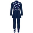 thumbnail image 6 of HULIJA Rashguard UPF 50+ Swimsuit for Girls Swimming Costume Kids Sports Swim Dress Swim Pants Navy Blue 14, 6 of 7