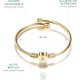 thumbnail image 3 of Pulseras de mujer personalizadas con inicial. Accesorios y regalos para mujer elegantes y resistentes Xtellar dorado, 3 of 4