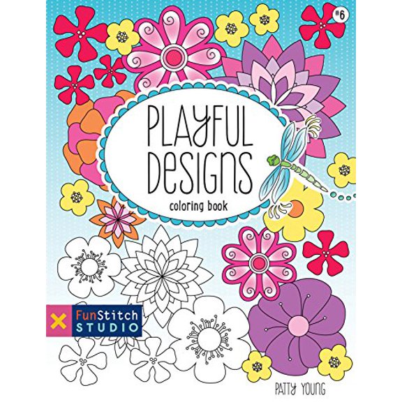 Pre-Owned Playful Designs Coloring Book : 18 Fun Designs + See How Colors Play Together + Creative Ideas