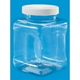 thumbnail image 2 of Clear Food Grade PET Plastic Grip Storage 5-Jar Assorted Variety Set w/ Caps by Pride Of India, 2 of 4