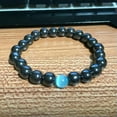 thumbnail image 4 of EOEMY Natural Gemstone Beads Buddha Head Beaded Men Womens Lava Bead Handmade Bracelet-328-2, 4 of 4