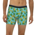 thumbnail image 2 of Men'S Boxer Briefs, Orange Yellow Pineapple Soft And Breathable Mens Underwear Boxer Briefs With Widen Waist, 2 of 2
