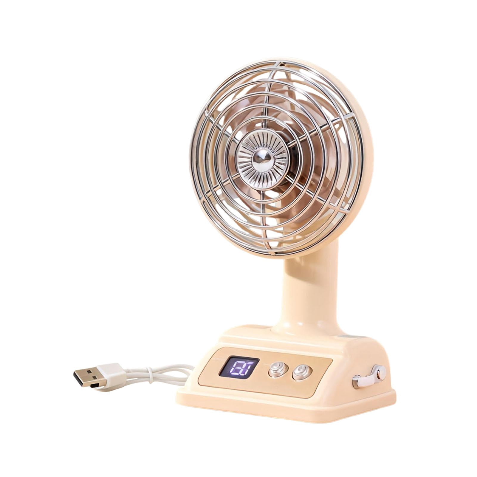 kowaku Desk Fan Air Cooling Multi Functional 360 degree Rotate Personal Compact Mini Table Fan for Travel Kitchen Camping Office Dormitory white