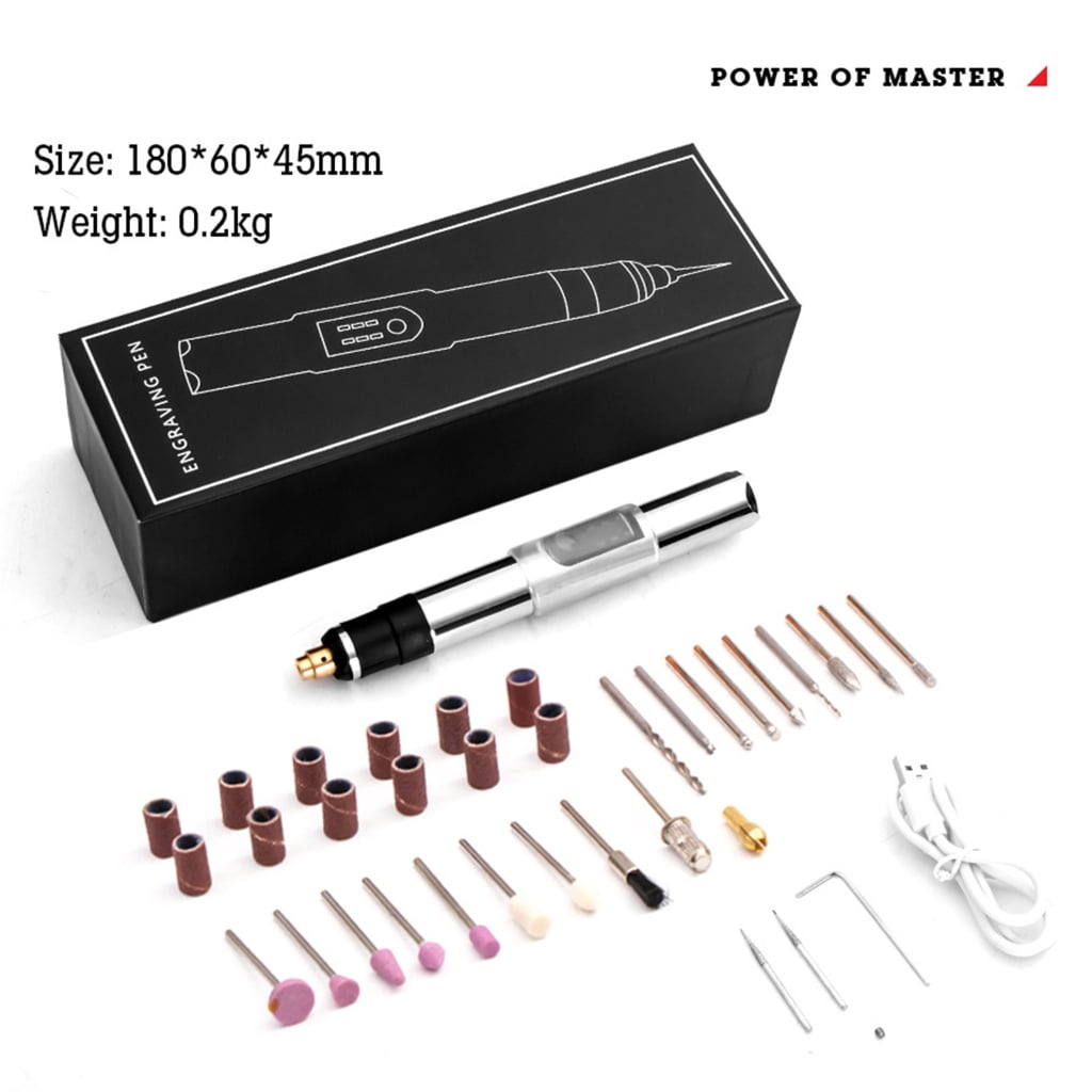 Multiple Speed Electric Engraving Pen Tool Rechargeable For Metal Stone Woodwork