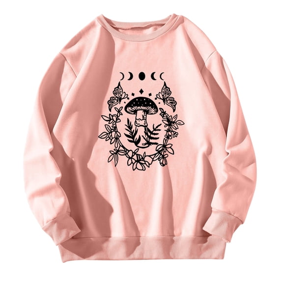 Durtebeua Long Sleeve Casual Vintage Sweatshirts Pullover Tops Cute Sweatshirts For Women Trendy Graphic