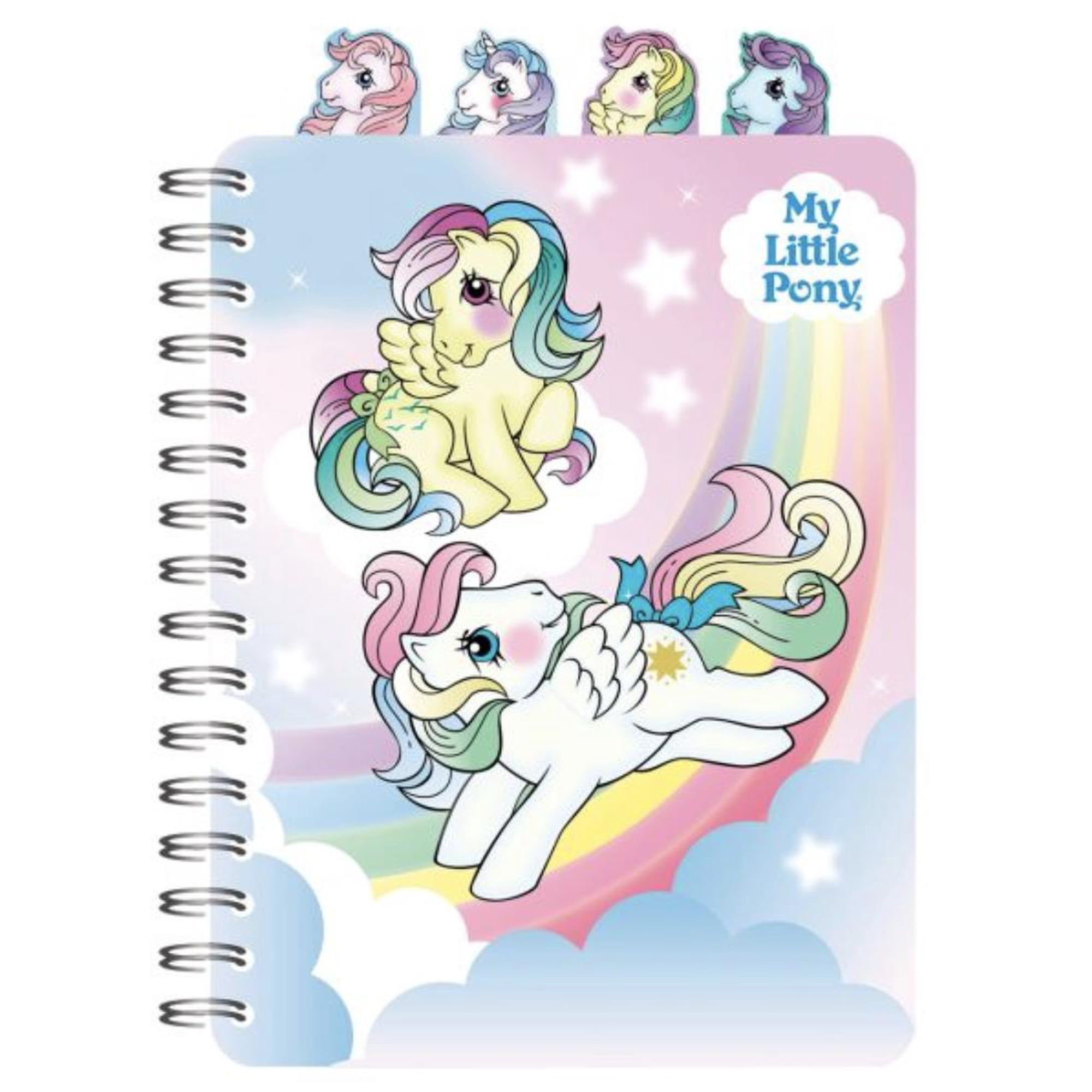 My Little Pony 4-Tab Journal 40 Sheets of Ruled Paper 9" x 6"
