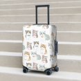thumbnail image 5 of Travel Luggage Cover Protector - Classic Painted Cute Cartoon Cat Anti-Scratch Suitcase Covers Fits 18-32 Inch Luggage, 5 of 5