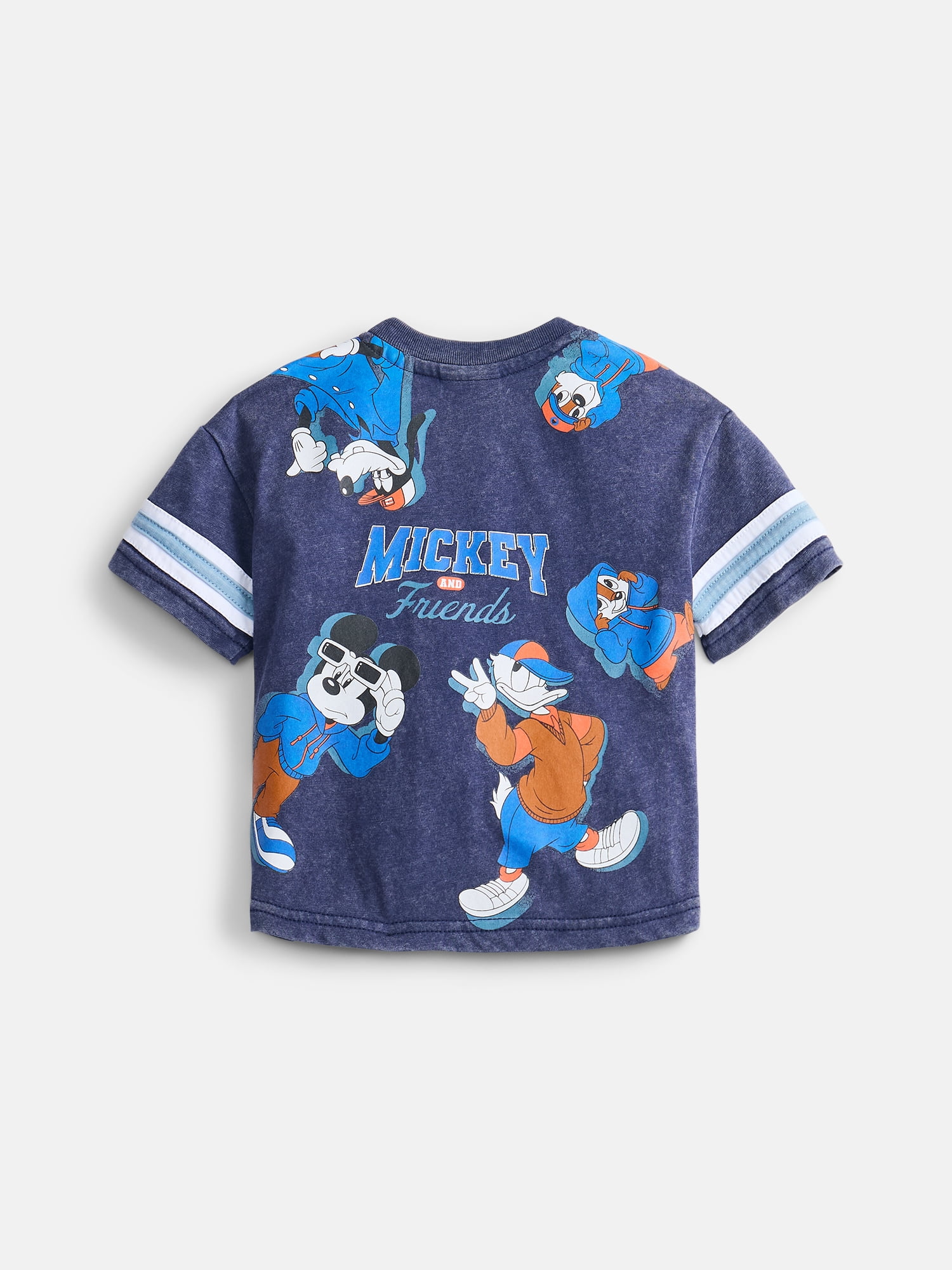 Mickey & Friends Baby Boys Graphic Tee and Fleece Shorts Set, 2-Piece, Sizes 0/3M-6/9M