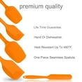 thumbnail image 4 of 5pcs Kitchen Cooking Silicone Spatula Set Heat Resistant Turners Scraper Baking Utensils Orange, 4 of 7