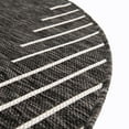 thumbnail image 6 of Unique Loom Outdoor Modern Collection Area Rug - Tambor (4' Round Charcoal Gray/Ivory), 6 of 6