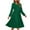 Army Green, variant on Women's Casual Long Sleeve Solid Color Pocket Round Neck Loose Fit Dress Polyester Spandex Brushed Knit Fabric Plus Size S - 2XL Everyday Comfortable Outfit