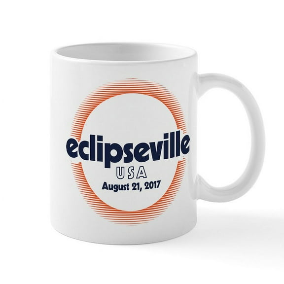 CafePress - Eclipseville USA - 11 oz Ceramic Mug - Novelty Coffee Tea Cup