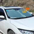 thumbnail image 3 of Foldable Windshield Sun Shade with Storage Pouch, Car Front Window Sun Shield, Block UV Rays, Protect and Cool Vehicle Interiors, (Large 59 x 27.5 in), 3 of 4