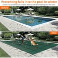 thumbnail image 5 of M optimized Pool Safety Cover Fits 20x40ft Rectangle Pool Safety Net and Installation Tools, Ultra-Dense Safety Pool Cover w/Anchors, Size 22 x 42 ft, 5 of 8