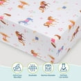 thumbnail image 4 of Wildkin Horses Microfiber Sheet Set - Toddler in Pink, for Girls unisex (Horses), 4 of 8