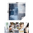 thumbnail image 5 of Cloth Napkins Set of 8 - 20x20 Inches, Navy Blue Grey Washable Reusable Table Napkins, Modern Ombre Oil Painted Abstract Art Soft & Absortbent Dining Napkin for Party Wedding Hotel Restaurant, 5 of 8