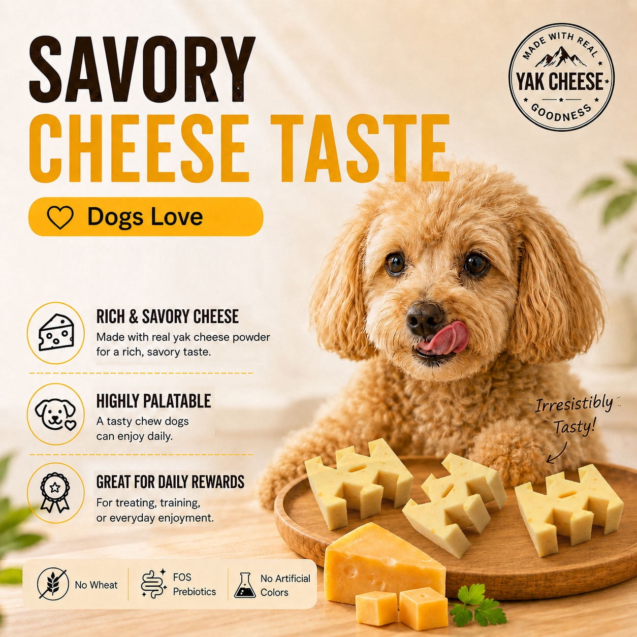 Fabrechew KI-You Soft & Prebiotic Himalayan Yak Cheese Dog Dental Treats