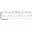 thumbnail image 3 of Ambesonne Hawaiian Fabric by the Yard Upholstery, Flamingos and Leaves Art, 5 Yards, White Pastel Purple and Pink, 3 of 5