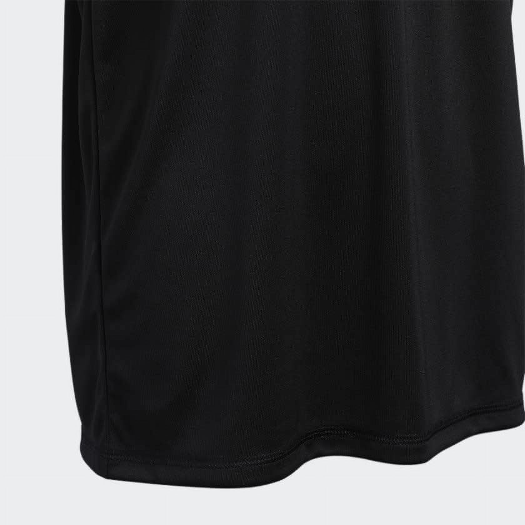 adidas Boys' Plus Size Short Sleeve Aeroready Performance Logo Tee T-Shirt Standard Medium Black