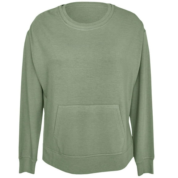 GreenTea Soft and Yummy Pullover Top 12082 Moss XXL