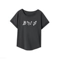 thumbnail image 3 of Camiseta de Mujer Fernando con Cuello Redondo Ropa de Calle Manga Corta S, 3 of 7