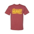thumbnail image 2 of Wild Bobby,The Best Hubby in The Galaxy, Father's Day, Men Graphic Tees, Vintage Heather Red, Small, 2 of 3