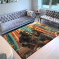 thumbnail image 1 of Monkey Rug & Home Decor-Cool Gorilla Black Area Rugs-Animal Monkey Rug Carpet Durable & Non-Slip Modern Rugs for Living Room Bedroom Man Cave Decorative-V72BS, 1 of 7