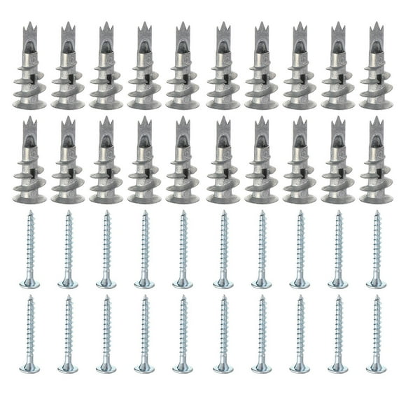 unbranded 50 Sets Drywall Fixing Screws Zinc Alloy for Wall Lighting Installation