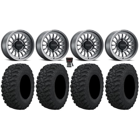 Method 411 15 Ti (5+2) Wheels 33 Trekker Tires Can-Am Commander Maverick Renegade Outlander Defender Method 411 15 Ti (5+2) Wheels 33 Trekker Tires Can-Am Commander Maverick Renegade Outlander Defender