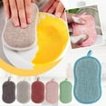 thumbnail image 5 of Basiess Multipurpose Kitchen Scrub Sponges - Reusable Microfiber Sponge, Non Scratch Cleaning for Dishes, Countertops, Bathroom, Car, Glass (1Pcs) Green, 5 of 6