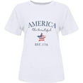 thumbnail image 5 of LEEYNEER Womens Graphic Tees Junior Fashion Casual Printing O-Neck Loose Short Sleeve T-Shirt Pullover Tops, 5 of 5