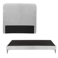 thumbnail image 1 of Base Cama Slim King Size + Cabecera Aria Trinity Platinado, 1 of 9