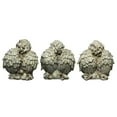 thumbnail image 5 of Northlight Set of 3 Gray Sitting Cherub Angel Outdoor Garden Statues 11", 5 of 5