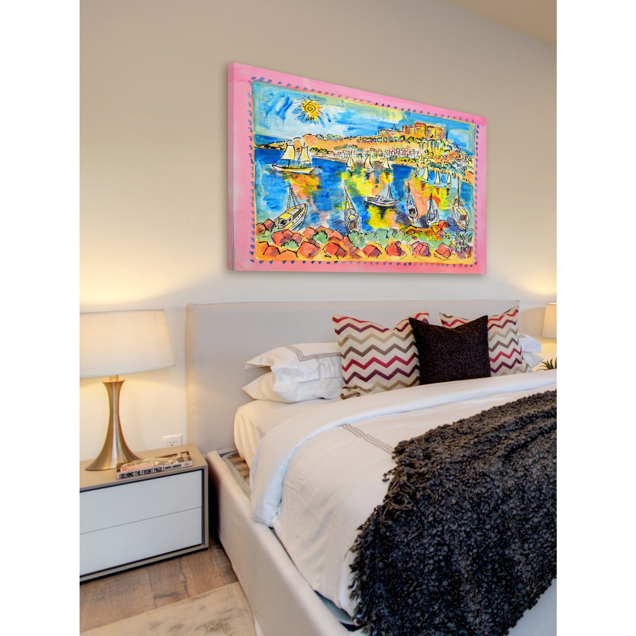 Marmont Hill "Rhodes Greece" by Wayne Ensrud Painting Print on Canvas