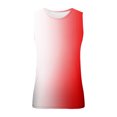 thumbnail image 4 of BXINGOHAI Men's Quick Dry Tank Top Sun Protection Sleeveless Shirts Gym Workout Beach Athletic Muscle Shirts Today white and red,4XL, 4 of 4