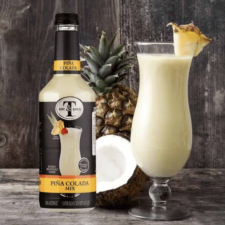 Mr & Mrs Pina Colada Mix, 1L Bottle, 2 Pack – Premium Cocktail