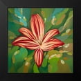 thumbnail image 2 of Atelier B Art Studio 15x15 Black Modern Framed Museum Art Print Titled - BLAZE TIGER LILIES, 2 of 5