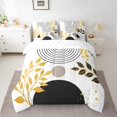 thumbnail image 2 of Homewish Mid Century Geometric 7pcs Bedding Comforter Set for Teens Boys Girls,Minimalist Stripes Queen Bedding Sets Super Cozy,Vintage Aesthetic Queen Sheet Sets,Lightweight Room Decor,Reversible, 2 of 8