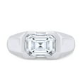 thumbnail image 2 of 1 3/4 CT Center 8X6MM Emerald Cut Lab Created Moissanite Diamond Solitaire Engagement Ring In 14K White Gold Over Sterling Silver(1.75 Cttw)-6.5, 2 of 7