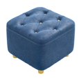 thumbnail image 1 of Small Footstool Foot Stool Stable Padded Seat Silent Bottom Pads Ottoman Stool Foot Rest For Apartment Home Couch Living Room, 1 of 5