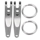 thumbnail image 1 of Clip De Cinturón De Acero Inoxidable, 2 Uds., Clip De Cinturón Para Exteriores, Clip De Bolsillo De Suspensión De Acero Inoxidable, Llavero Con Llavero, 1 of 8